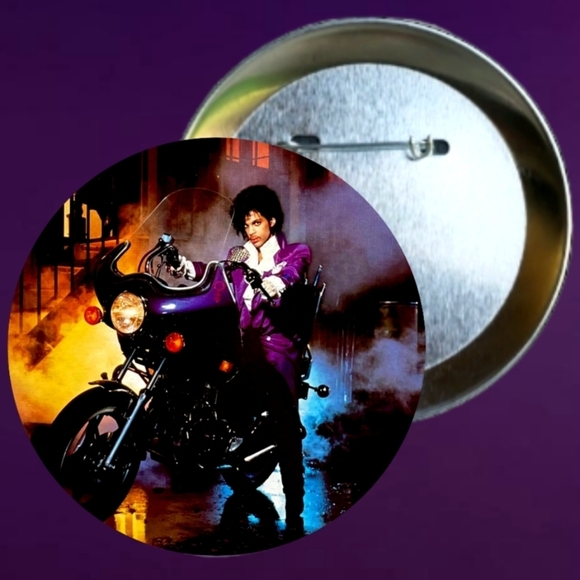 Prince Purple Rain 80's Button Pins - Picture 4 of 5